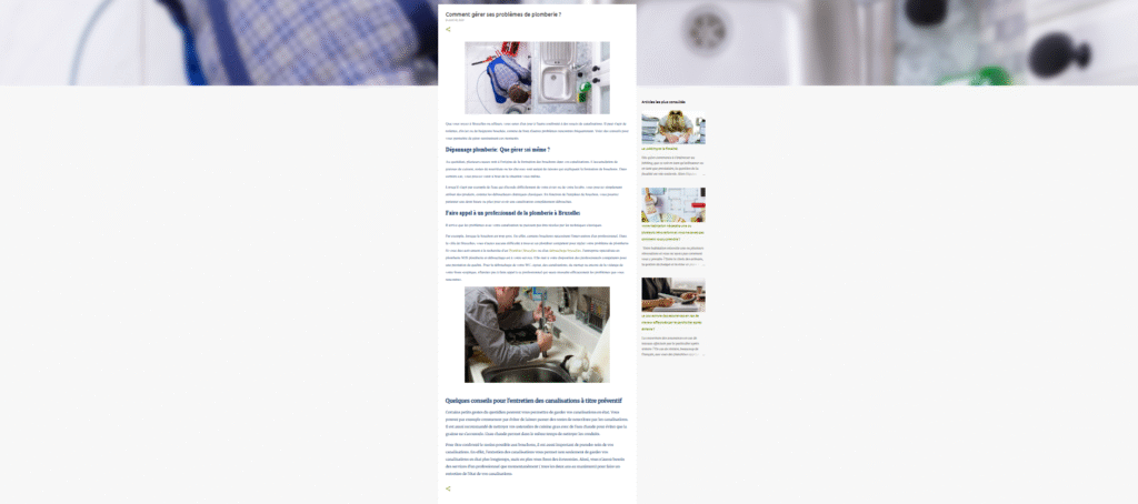 exemple d'une page web qui manque de CTA et perd des conversions