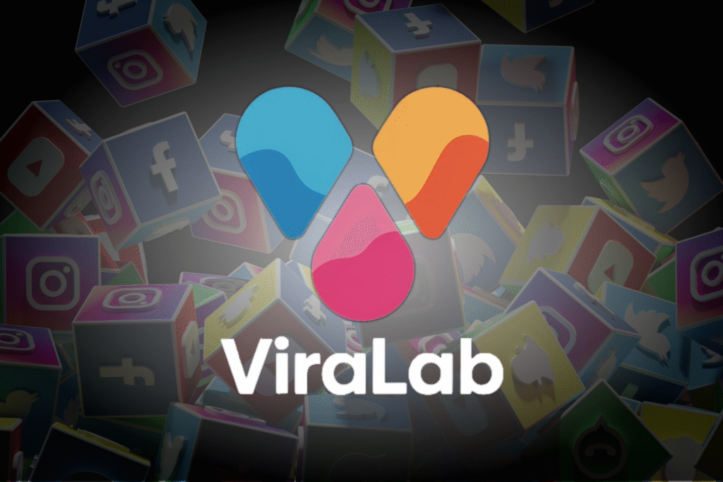 Logo de mon client viralabs - réalisation d'un site web sur les réseaux sociaux