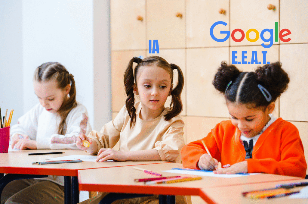 une image qui illustre le fait que l'IA recopie la façon de fonctionner de Google