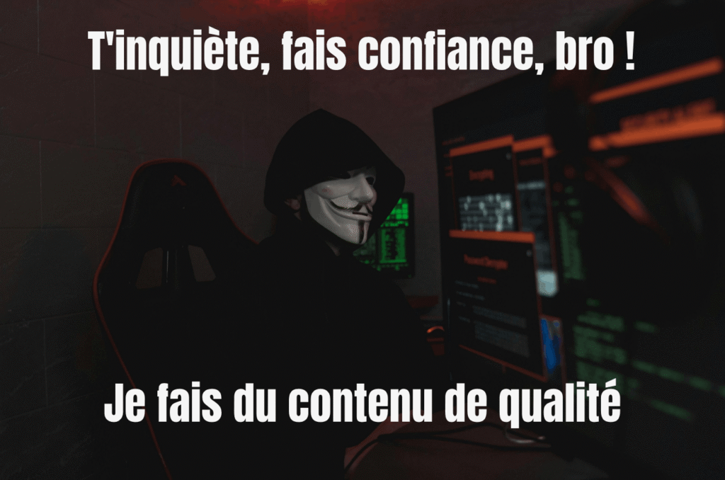 un meme qui montre qu'il ne faut pas faire confiance à tous les contenus sur le net